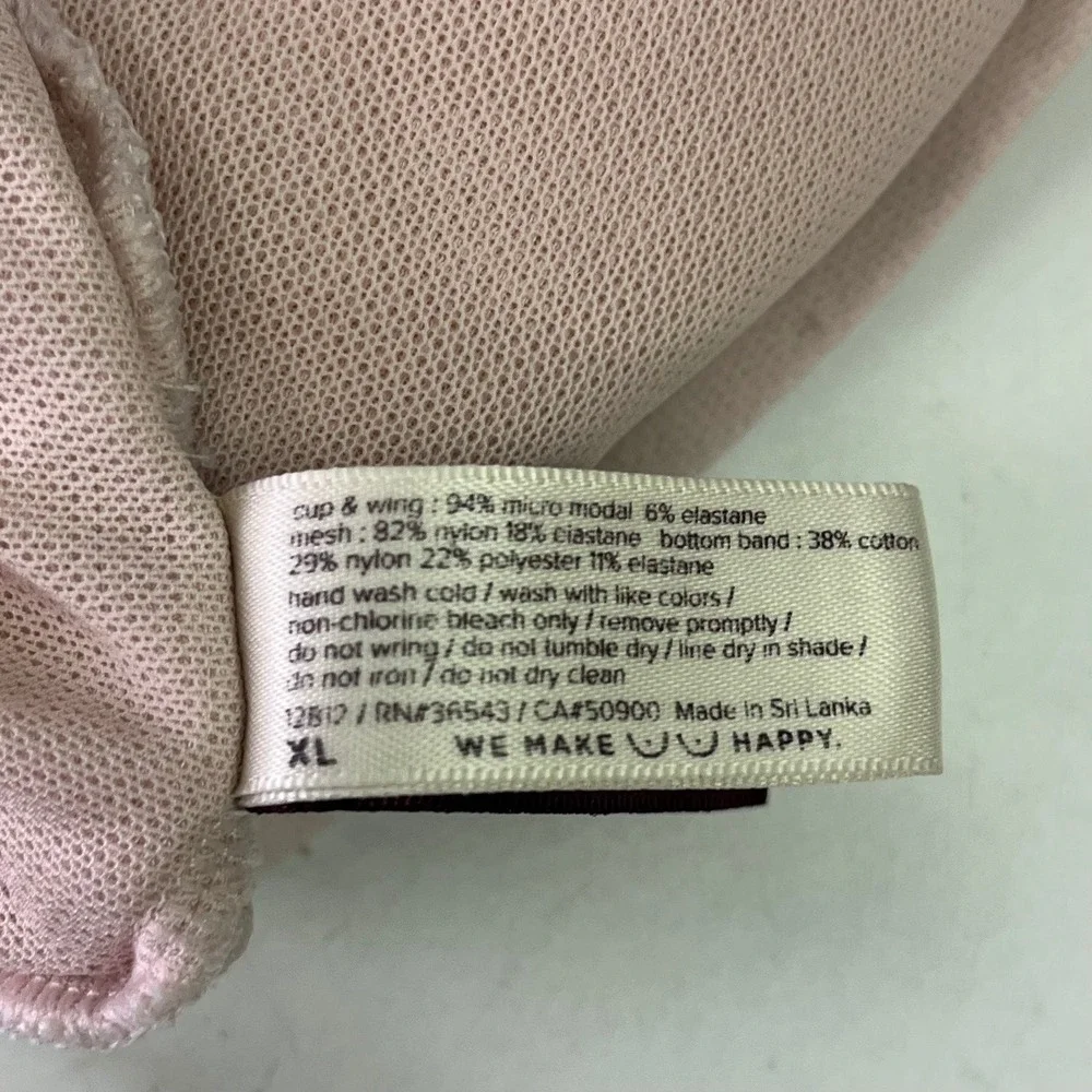 True & Co Womens Ribbed Crisscross‎ Back Sports Bra Yoga Top Athleisure Size XL - Picture 11 of 14